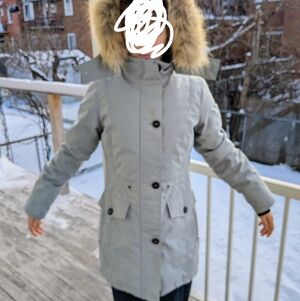 Women's Gray Parka, Made In Canada, Quartz Brand